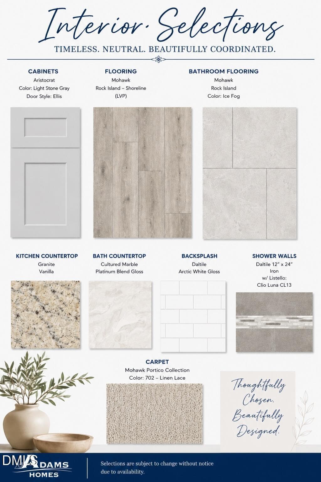 Interior selction Lot006 KE - 140 Galway Road, Lillington, NC 27546