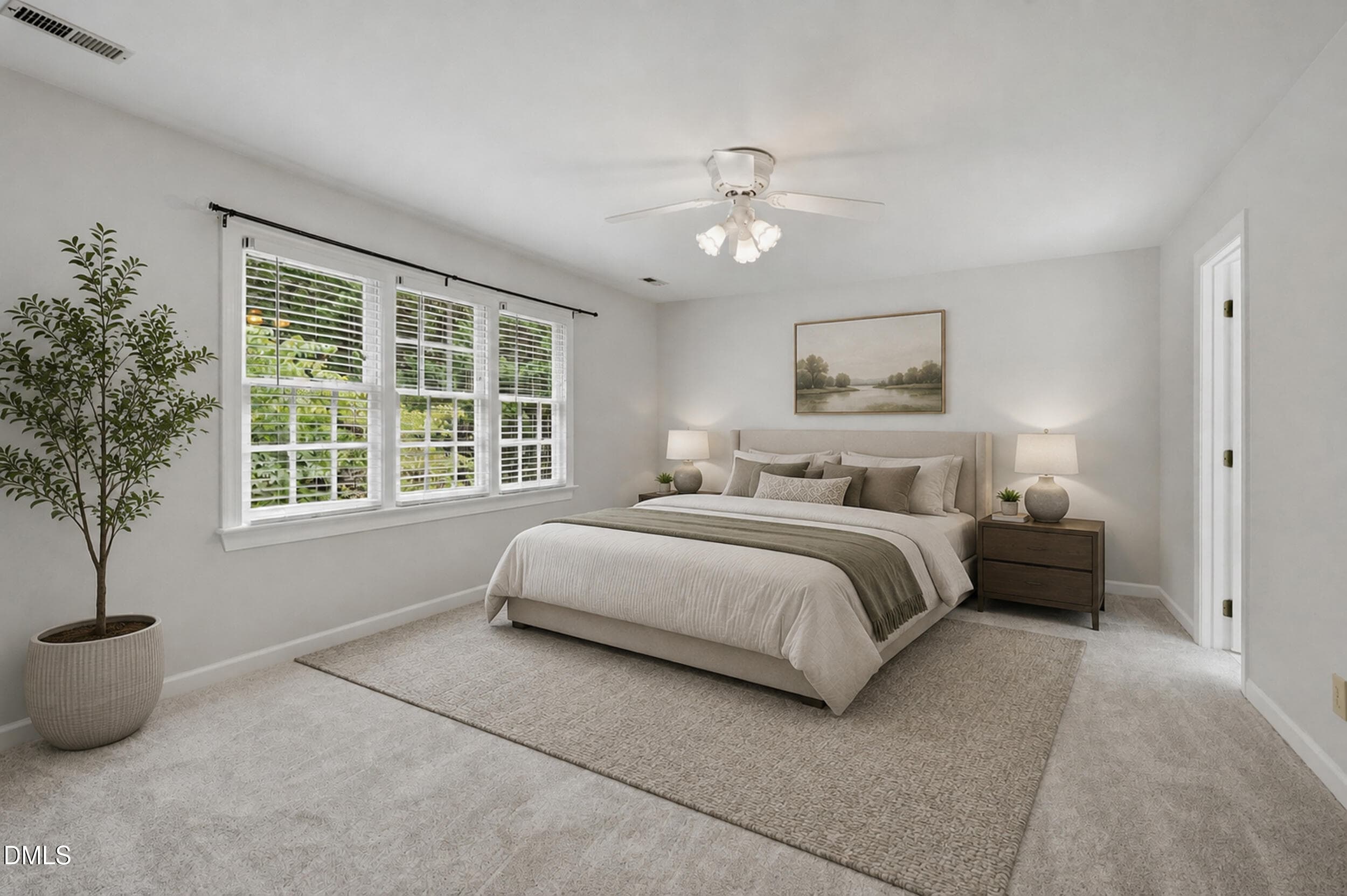 4217 Wood Valley Primary Bedroom Staged - 4217 Wood Valley Drive, Raleigh, NC 27613, Raleigh