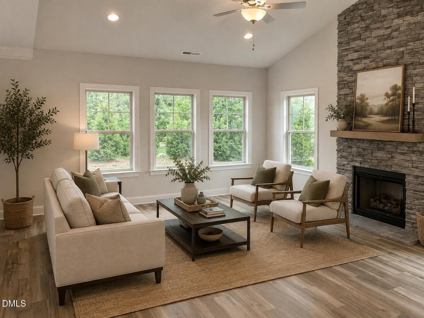 WB208 STAGED LIVING ROOM - 1097 Tulloch Court 208, Burlington, NC 27215, Burlington