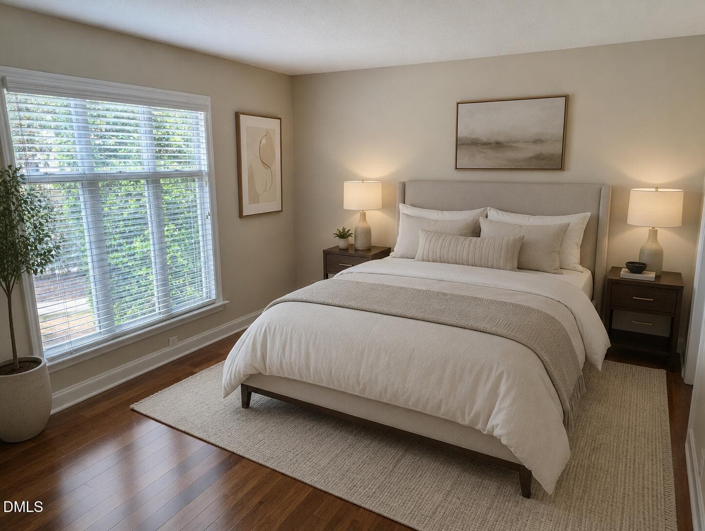 Bedroom Virtually Staged - 1031 Nicholwood Drive 203, Raleigh, NC 27605, Raleigh