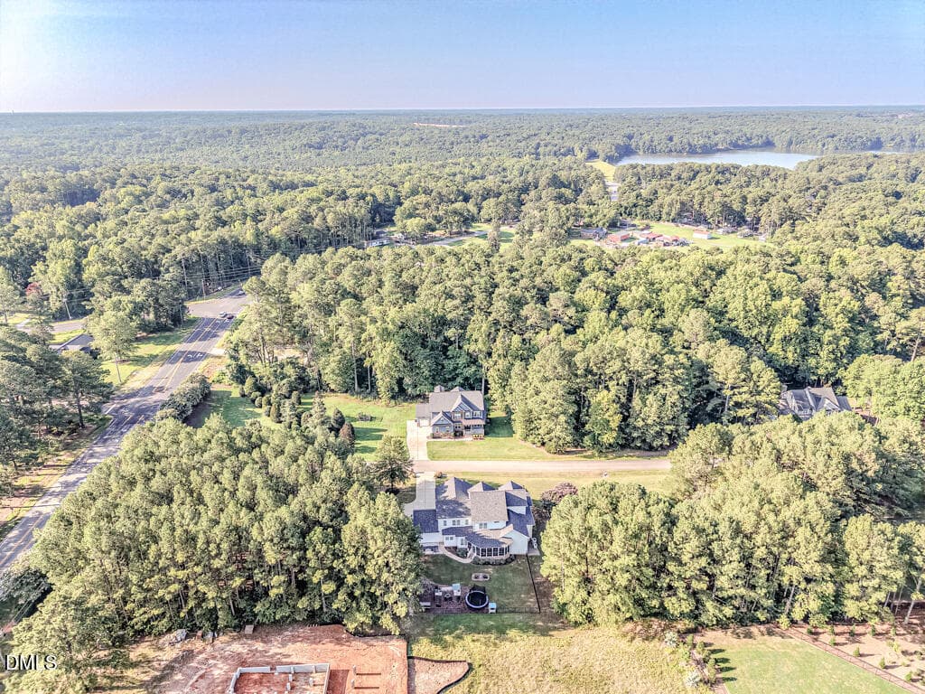 Aerial rear toward Lake Wheeler - 1200 Graedon Drive, Raleigh, NC 27603, Raleigh