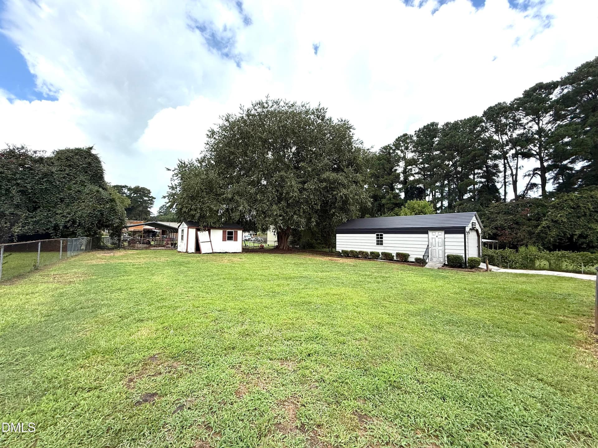 Back yard with second storage bldg - 2248 Longleaf Pine Drive, Kinston, NC 28504