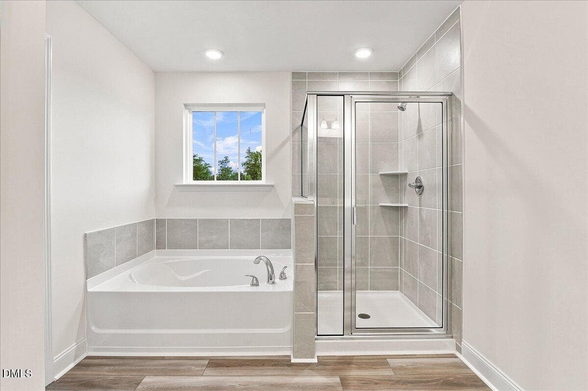 Primary bathroom - 1420 Green Cypress Drive, Zebulon, NC 27597
