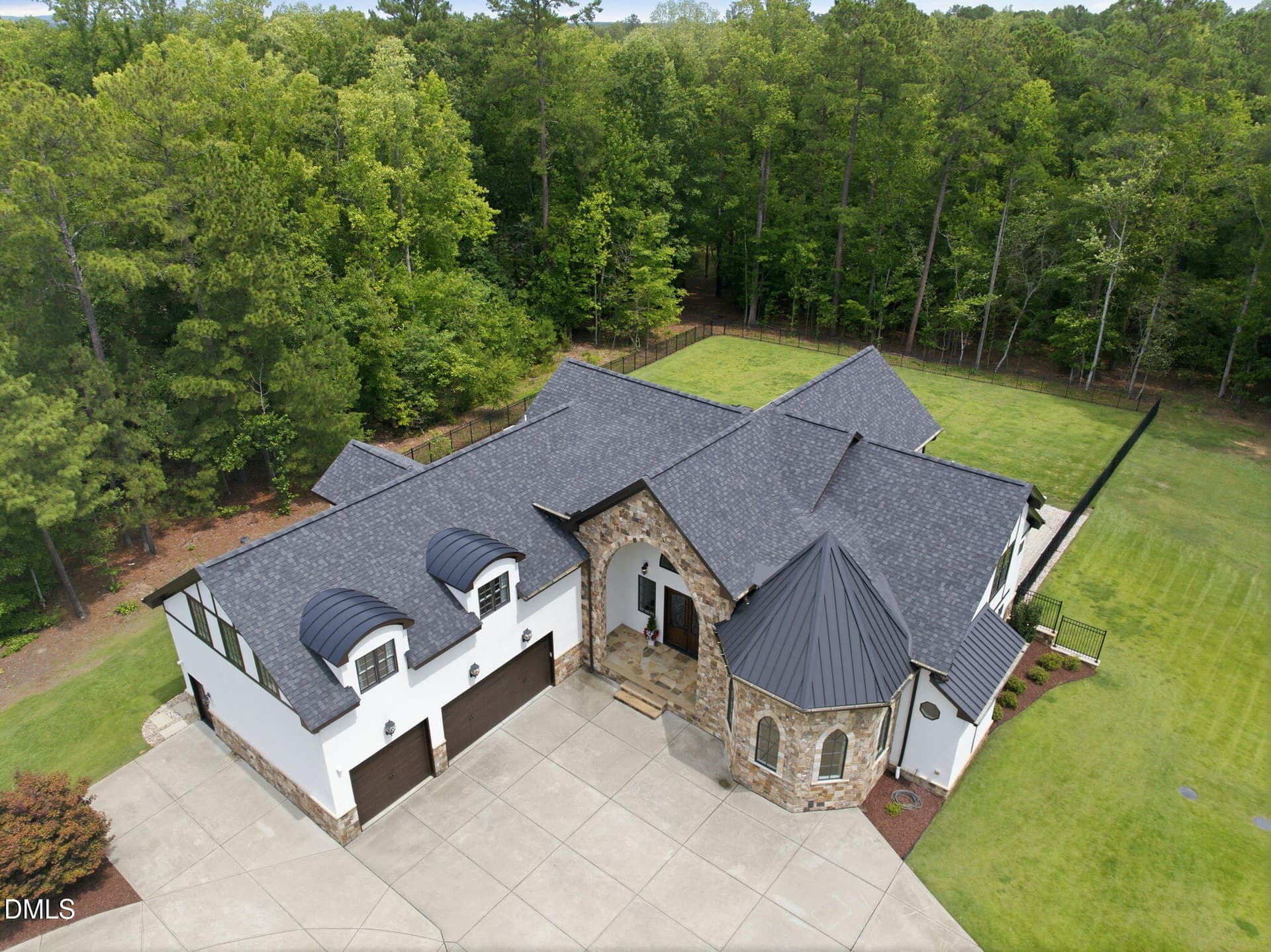 Aerial View - 222 American Court, Apex, NC 27523