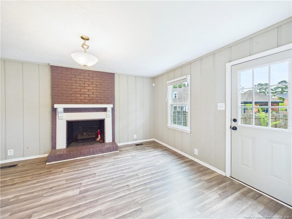 Family room fireplace - 3638 Thorndike Drive, Fayetteville, NC 28311, Fayetteville