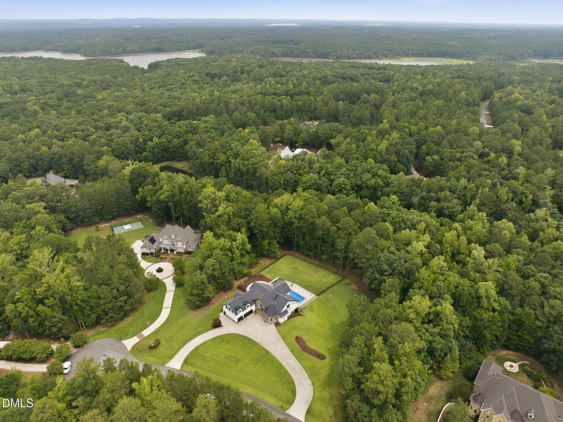 Aerial View - 222 American Court, Apex, NC 27523