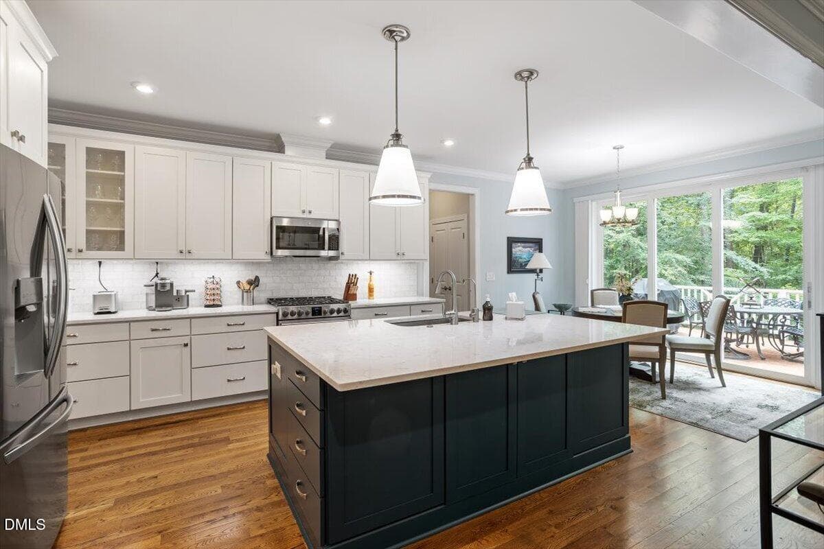 Fabulous kitchen with center island - 4235 Henderson Place, Pittsboro, NC 27312
