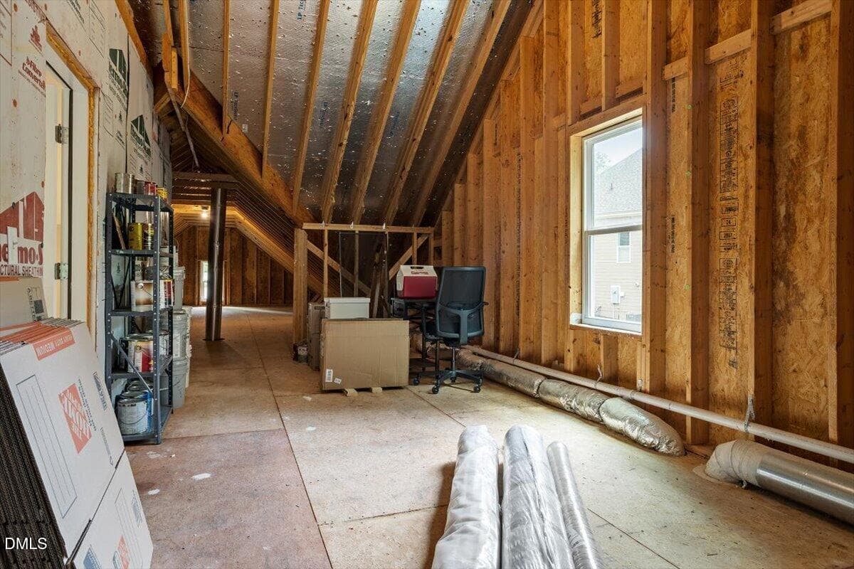 Unfinished attic storage (1) - 4235 Henderson Place, Pittsboro, NC 27312