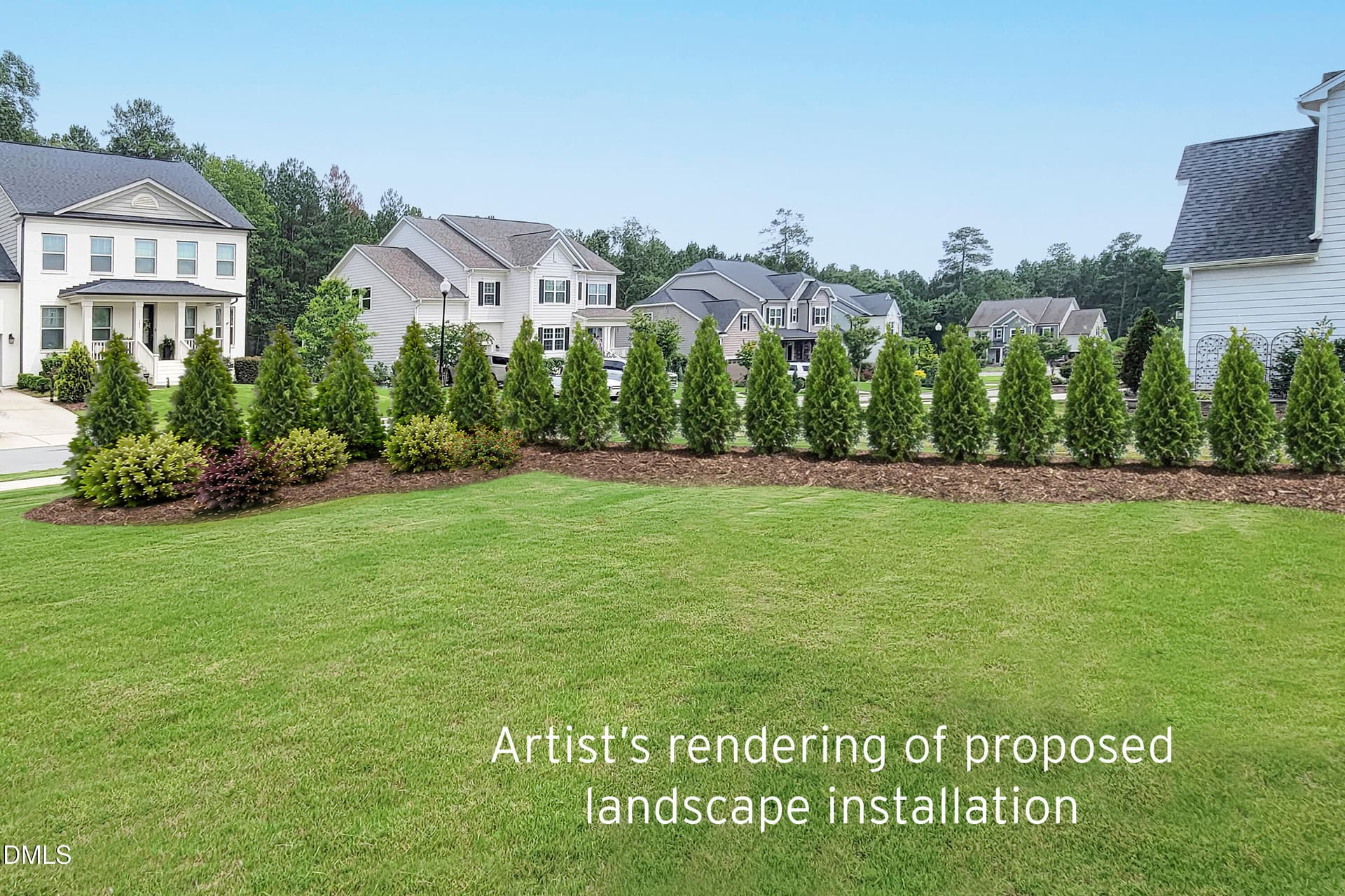 Backyard Landscape Plan - 301 Silent Bend Drive, Holly Springs, NC 27540