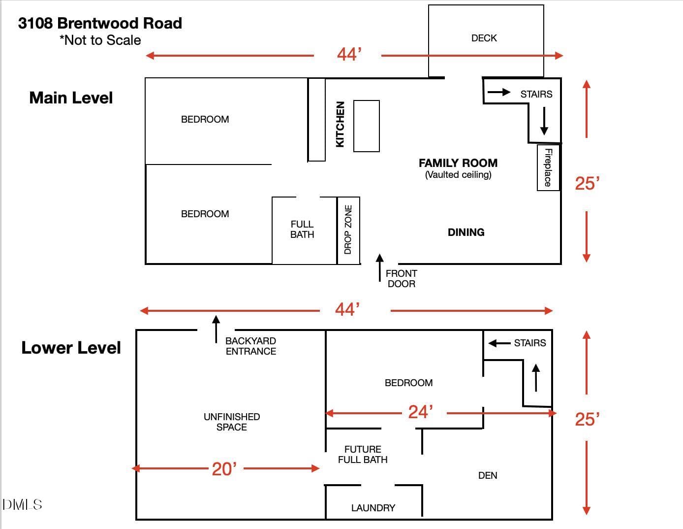 Floor plan - 3108 Brentwood Road, Raleigh, NC 27604, Raleigh