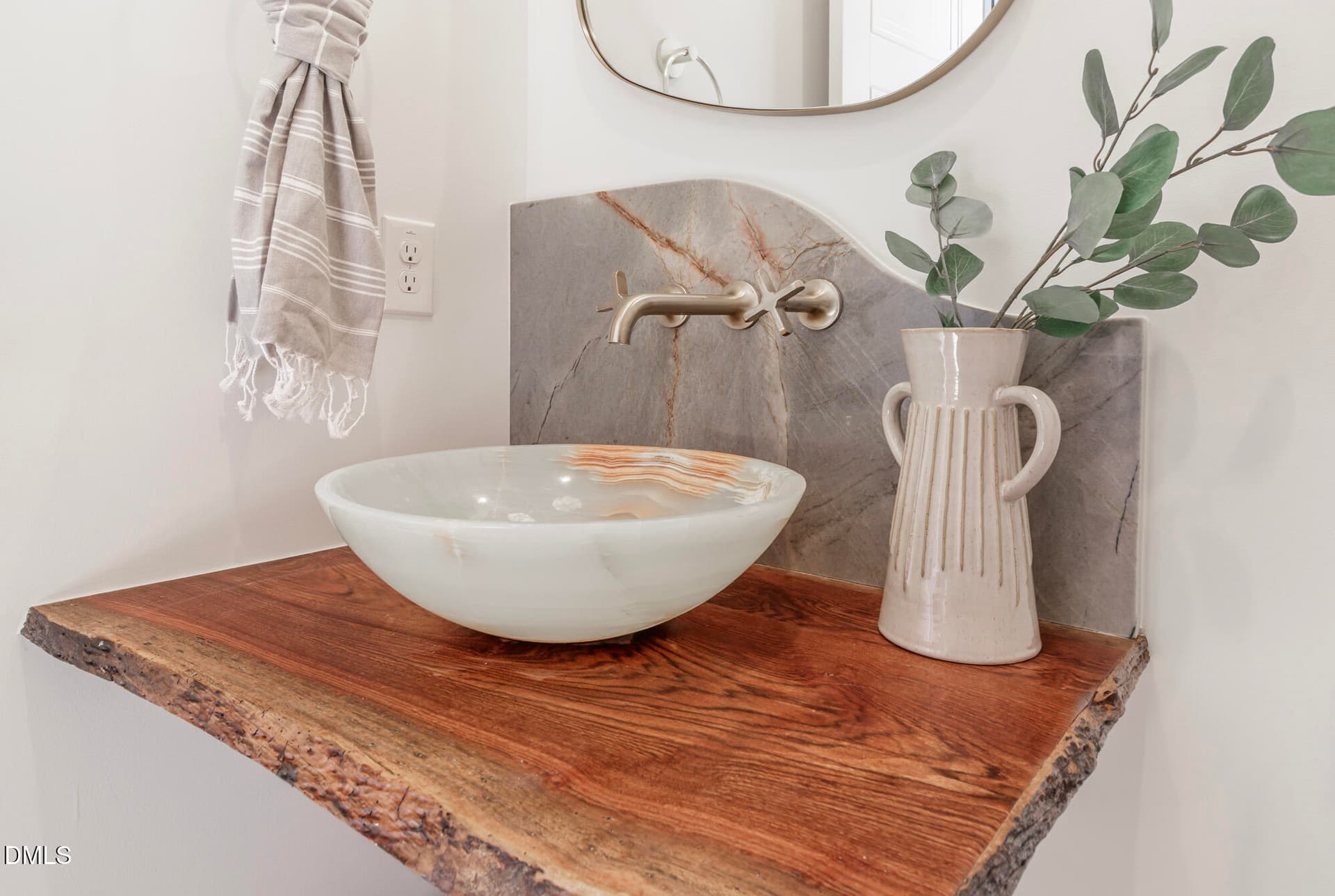 Powder room details - 98 Summit Terrace Drive, Pittsboro, NC 27312
