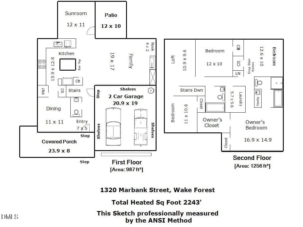 Floor Plan - 1320 Marbank Street, Wake Forest, NC 27587
