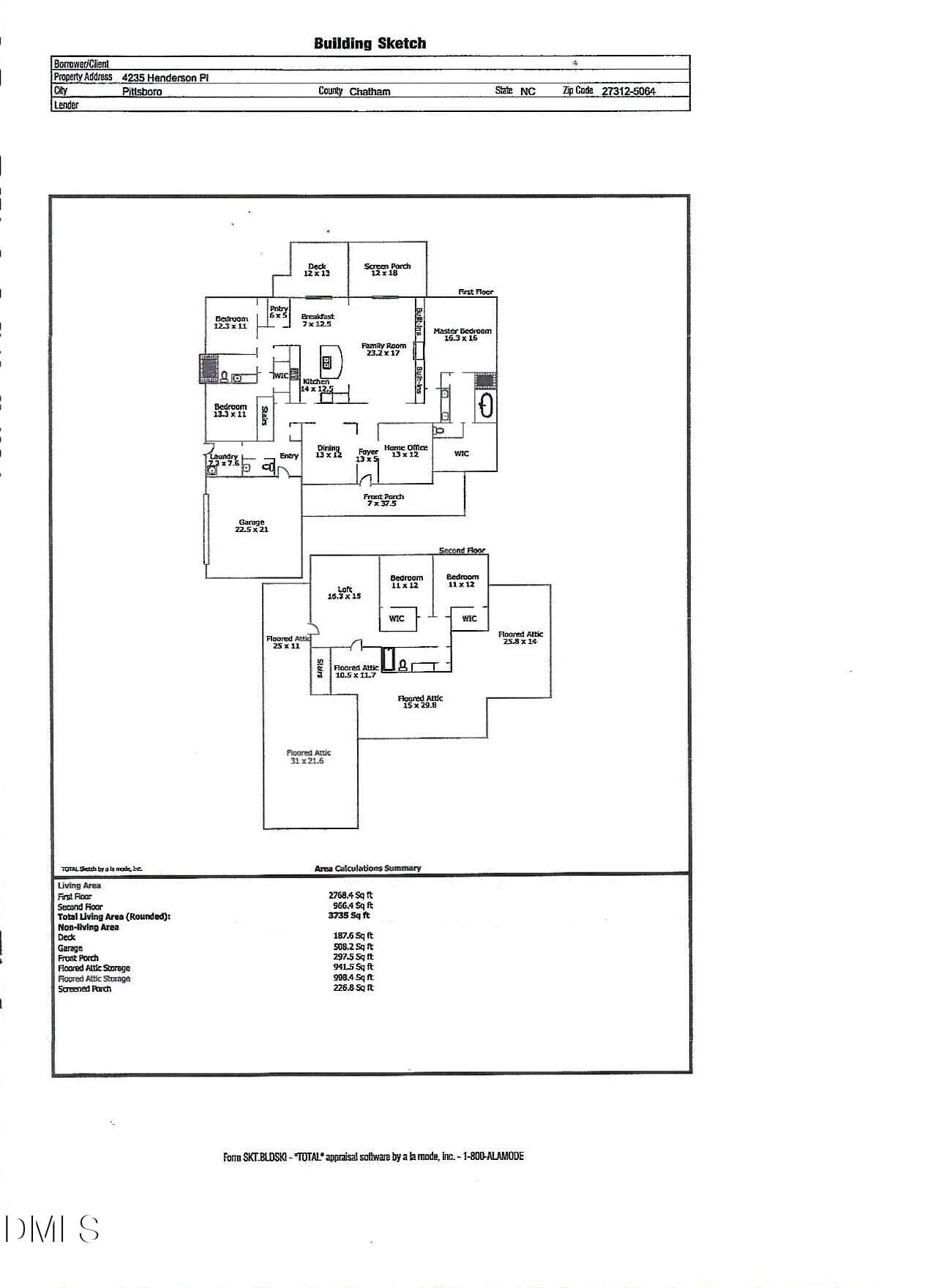 Floor Plan - 4235 Henderson Place, Pittsboro, NC 27312