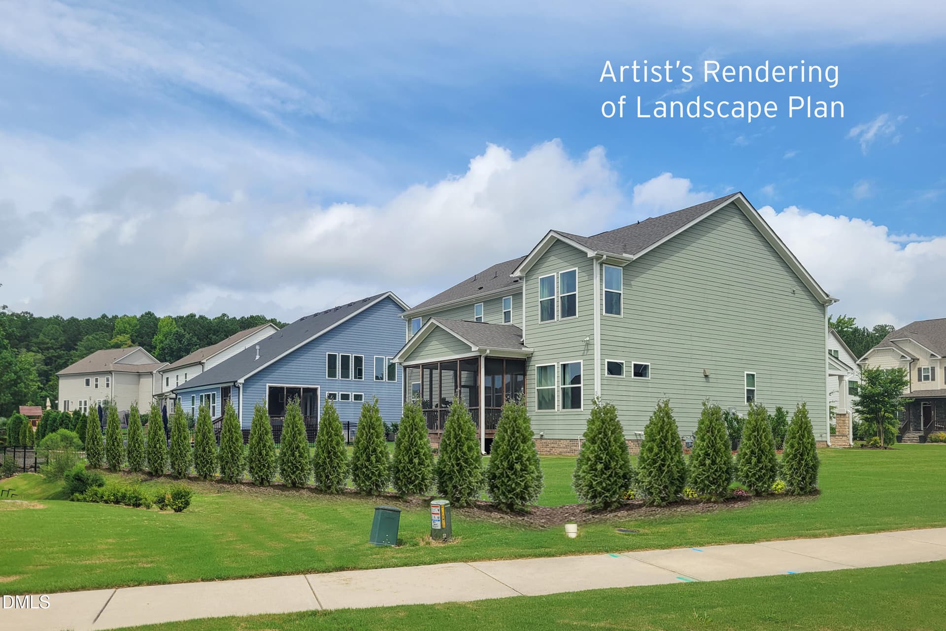 Backyard Landscape Plan - 301 Silent Bend Drive, Holly Springs, NC 27540