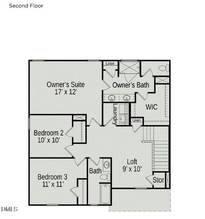 Second Floor - 306 Smith Farms Drive, Lillington, NC 27546