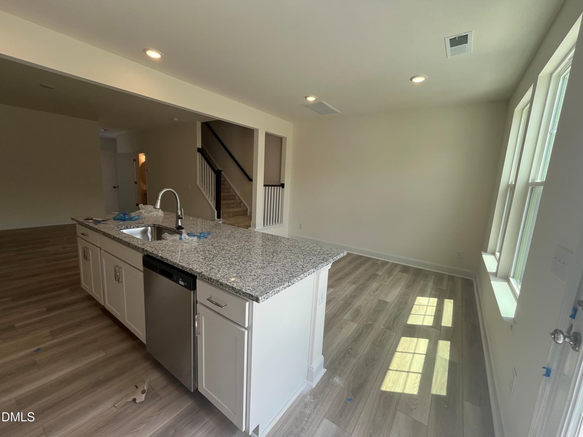 Island overlooking dining area - 1315 Hammond Drive, Mebane, NC 27302
