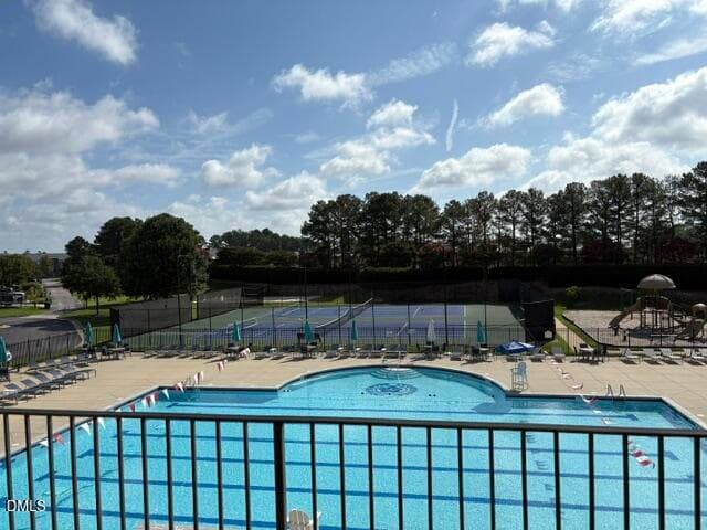 Upper view tennis - 939 Ileagnes Road, Raleigh, NC 27603, Raleigh