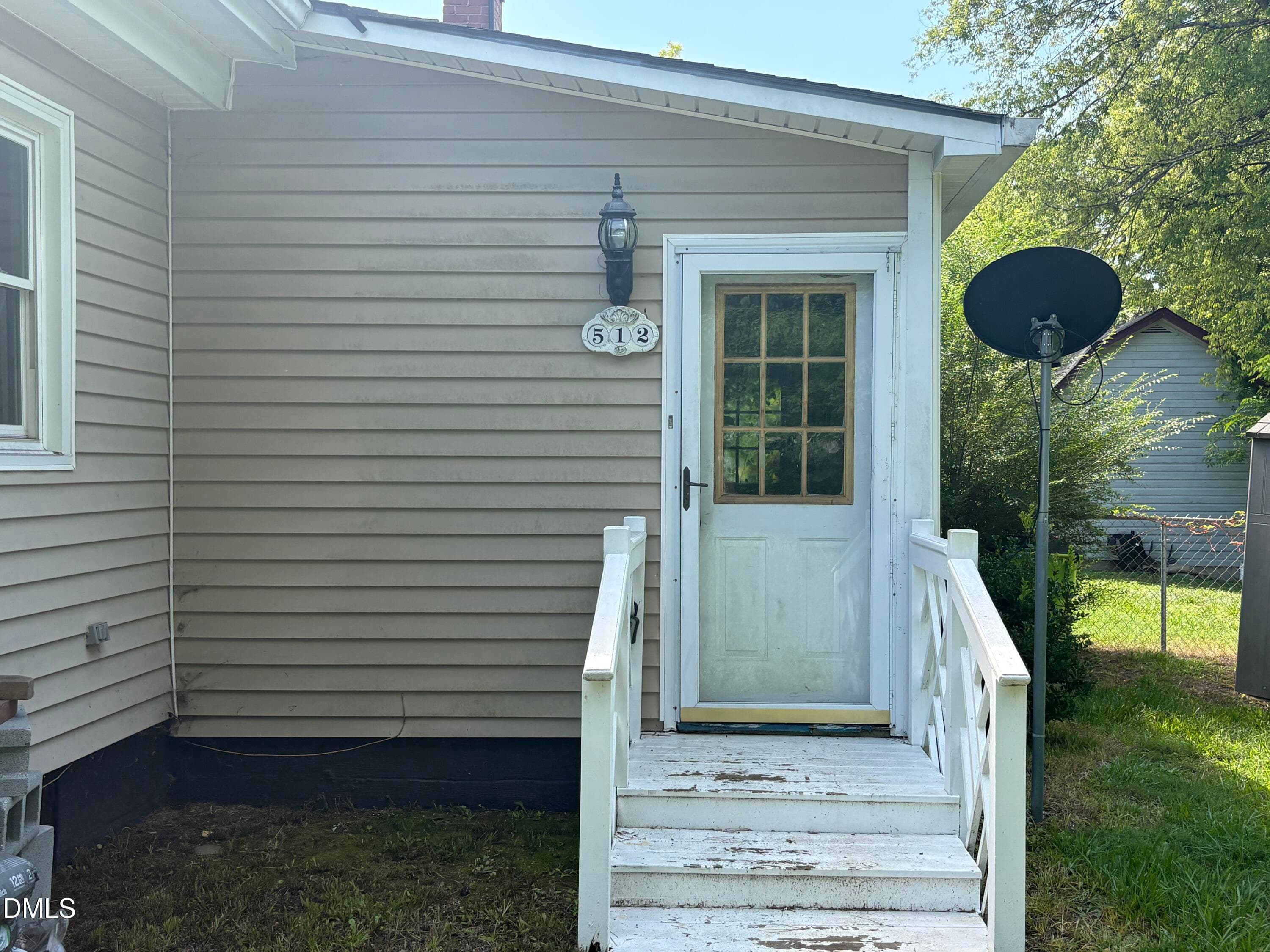 Back door - 512 Raleigh Street, Oxford, NC 27565