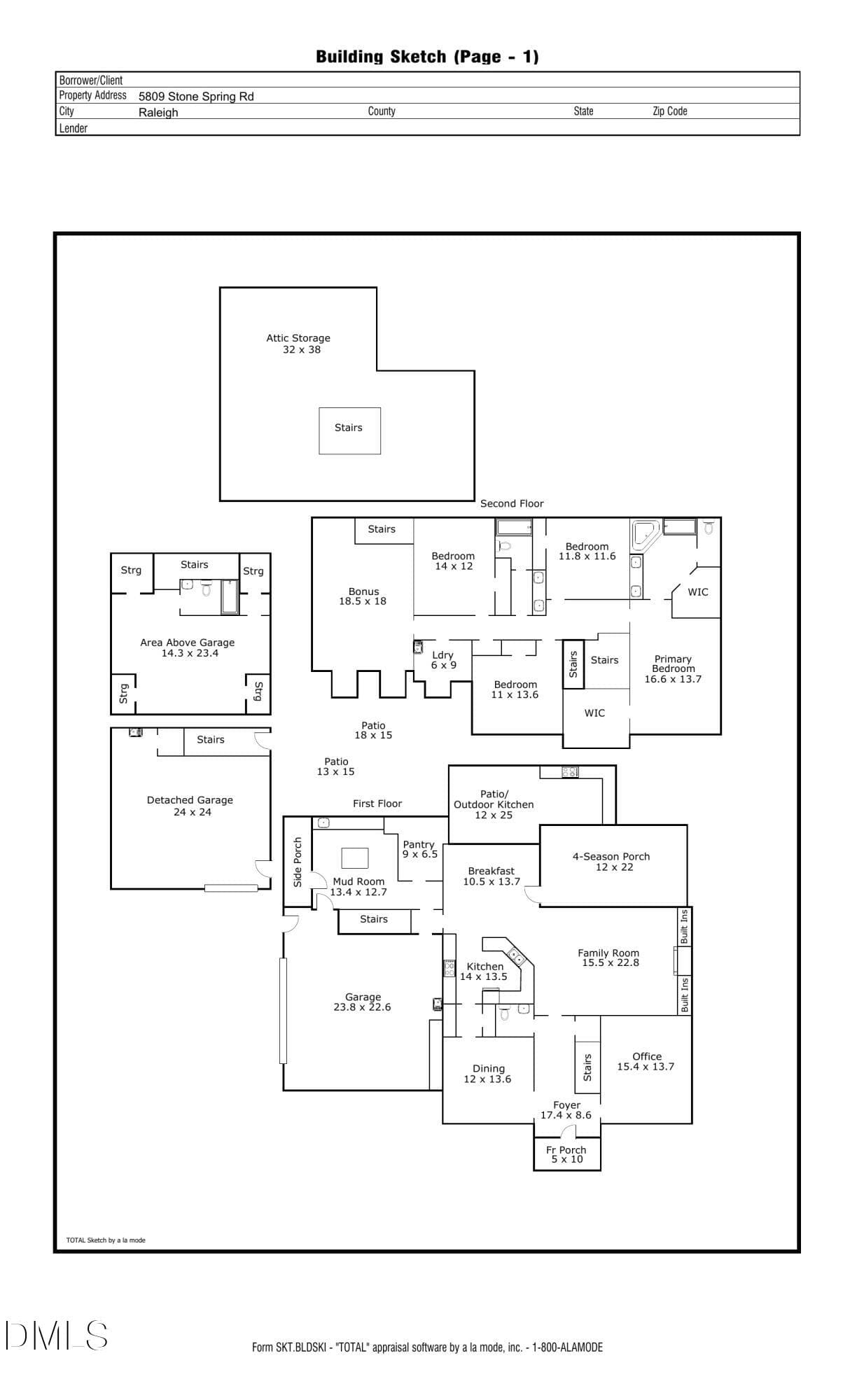 Stone_Spring_Floorplan_Page_1 - 5809 Stone Spring Road, Raleigh, NC 27613, Raleigh