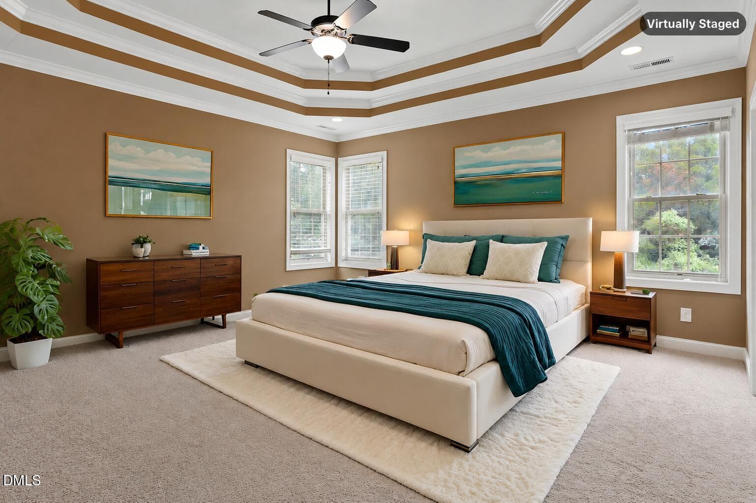 Bedroom Staged - 504 Simbury Glen Court, Cary, NC 27519, Cary