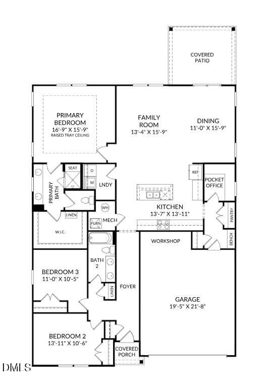 Lot 83 Floorplan - 135 King Tucks Way, Four Oaks, NC 27524
