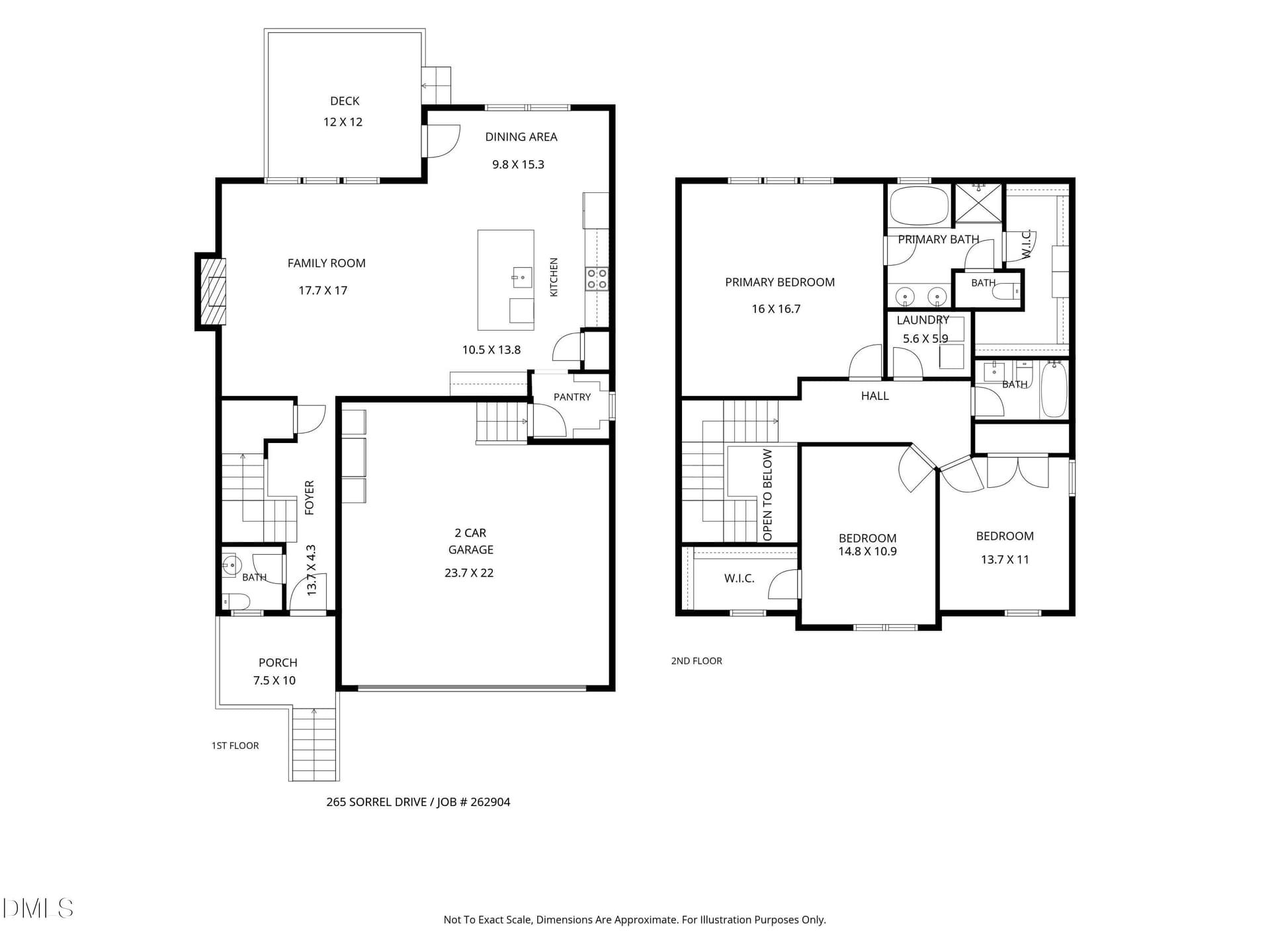 Floor Plans - 265 Sorrel Drive, Franklinton, NC 27525