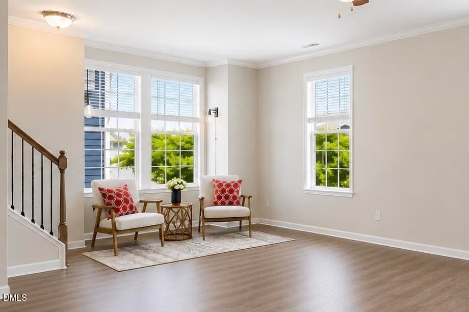 2. Living Room from Kitchen - 6441 Giddings Street, Raleigh, NC 27616, Raleigh
