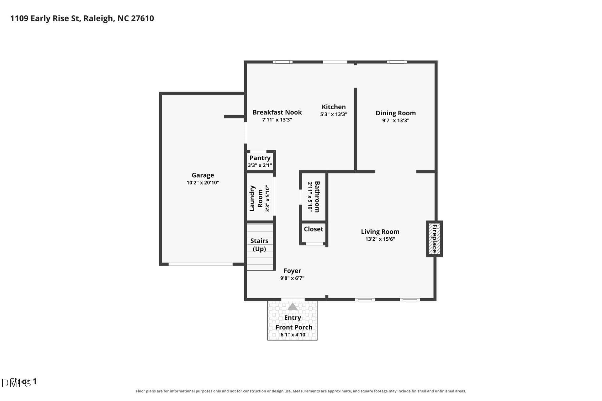 001-photo-floor-plan-15574258 - 1109 Early Rise Street, Raleigh, NC 27610, Raleigh