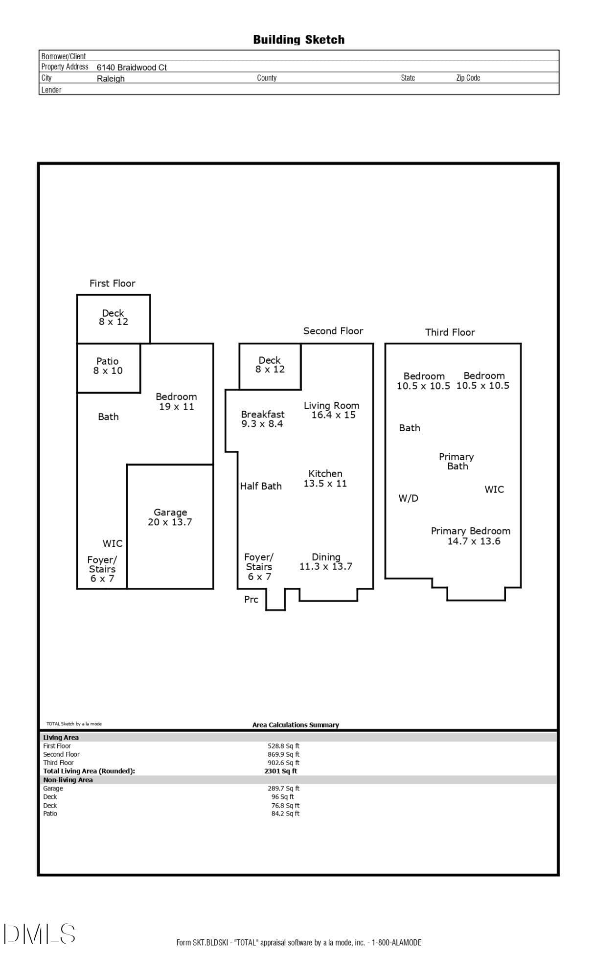 Floor Plan - 6140 Braidwood Court, Raleigh, NC 27612, Raleigh
