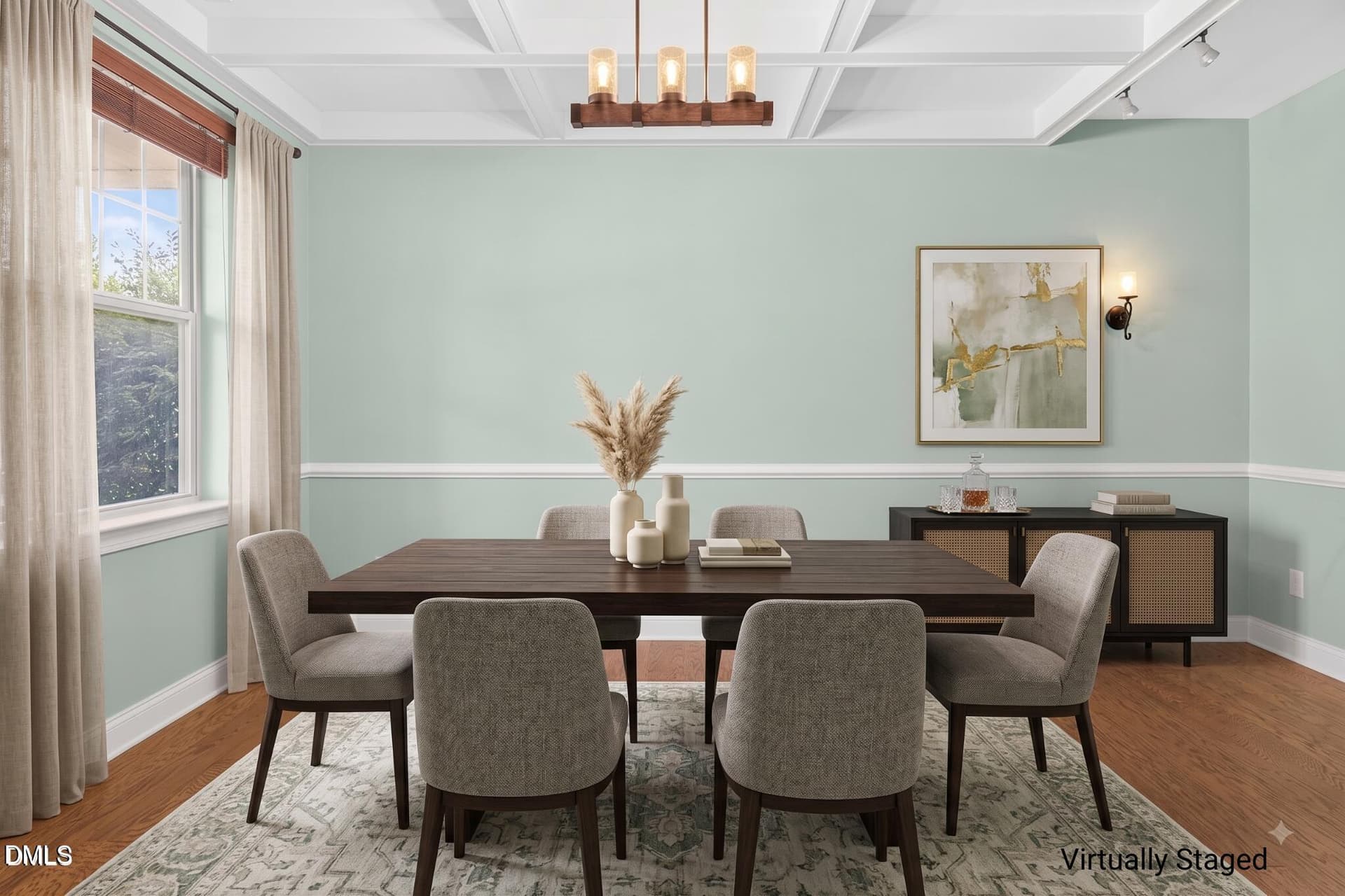 Virtually Staged Dining Room - 4209 Heritage View Trail, Wake Forest, NC 27587