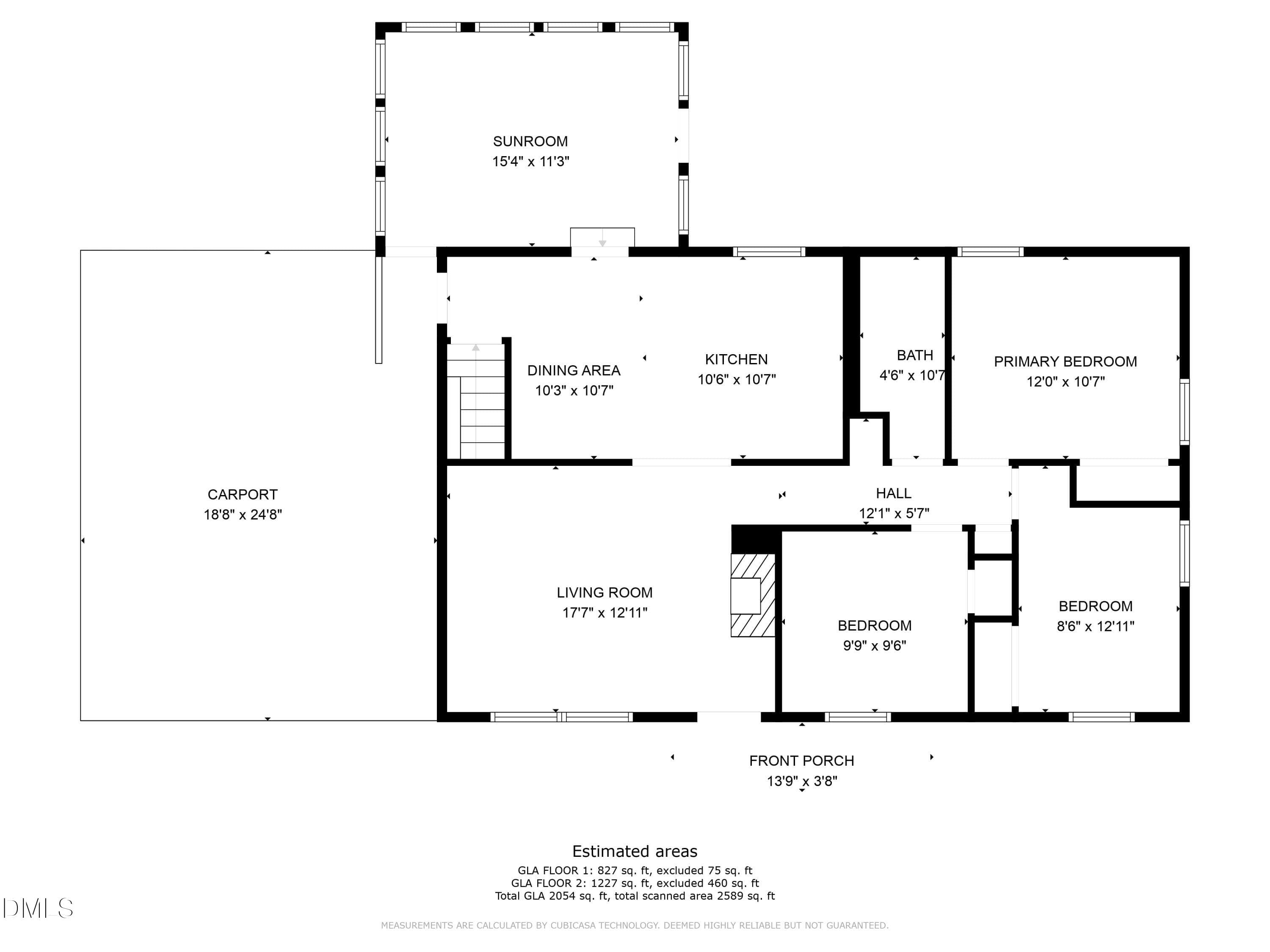 1-Floorplan #1 - 2504 Remington Road, Raleigh, NC 27610, Raleigh