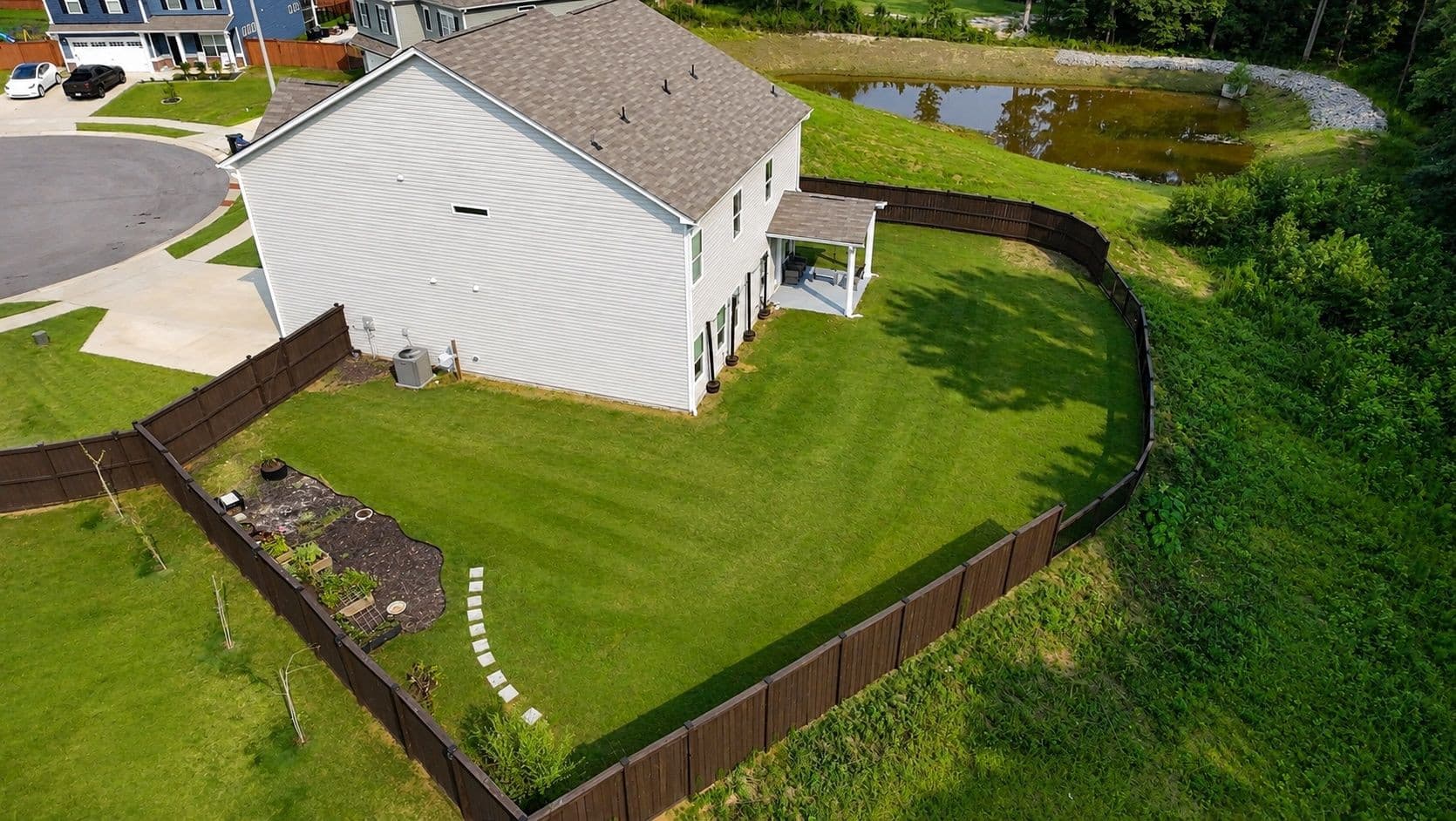 Drone pic 3 Side Angle.jpg - 574 Troy Drive, Sanford, NC 27332