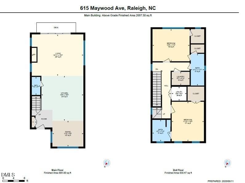 Floor plan - 615 Maywood Avenue, Raleigh, NC 27603, Raleigh