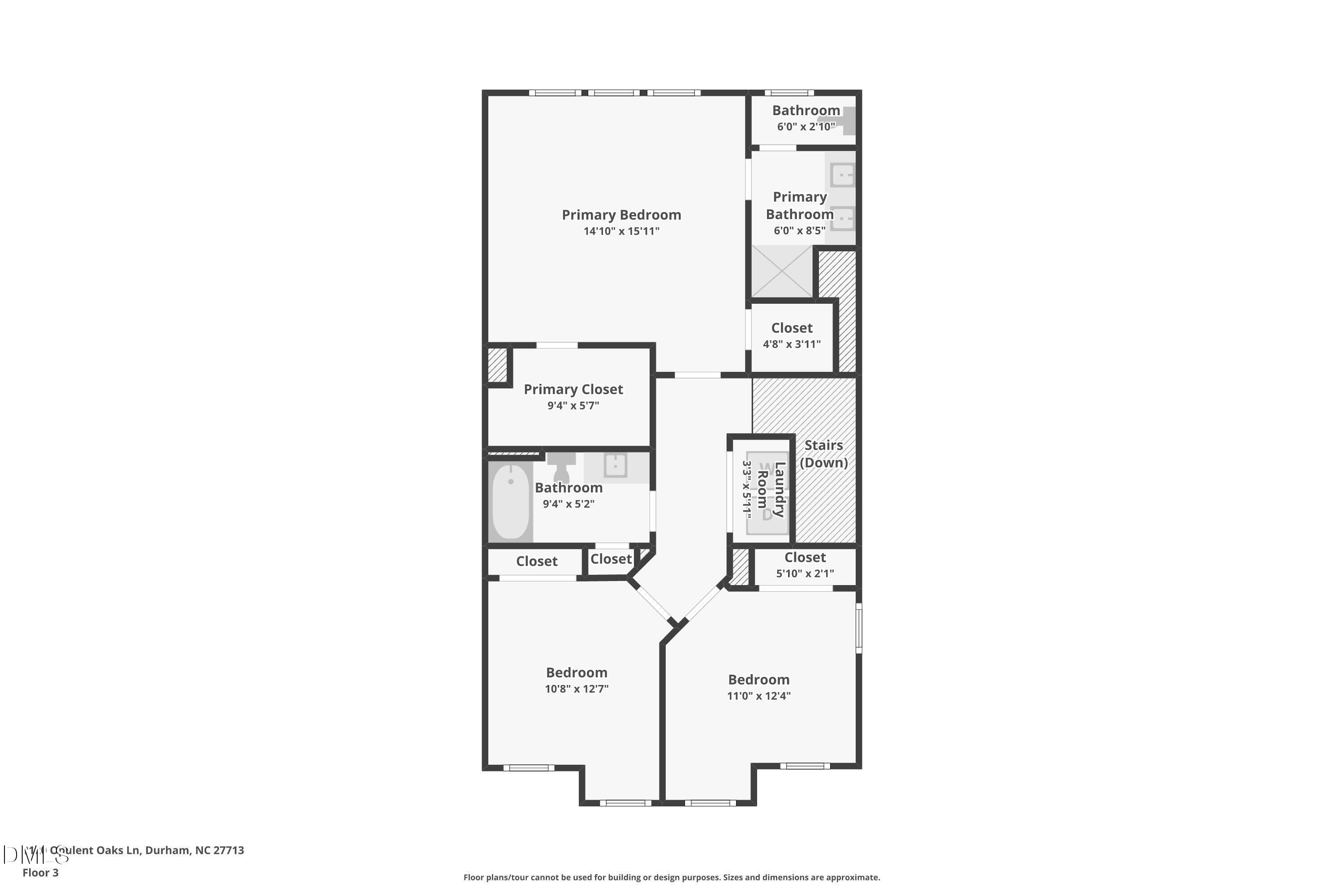 3-floor-3 - 2120 Opulent Oaks Lane, Durham, NC 27713, Durham