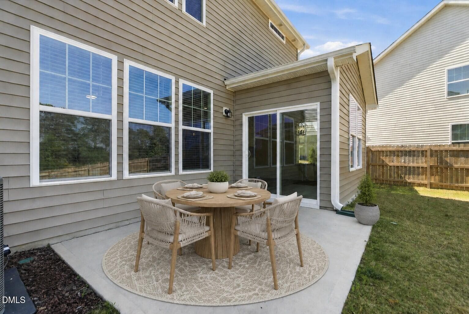 202 Burford Staged Back Patio - 202 Burford Way, Angier, NC 27501