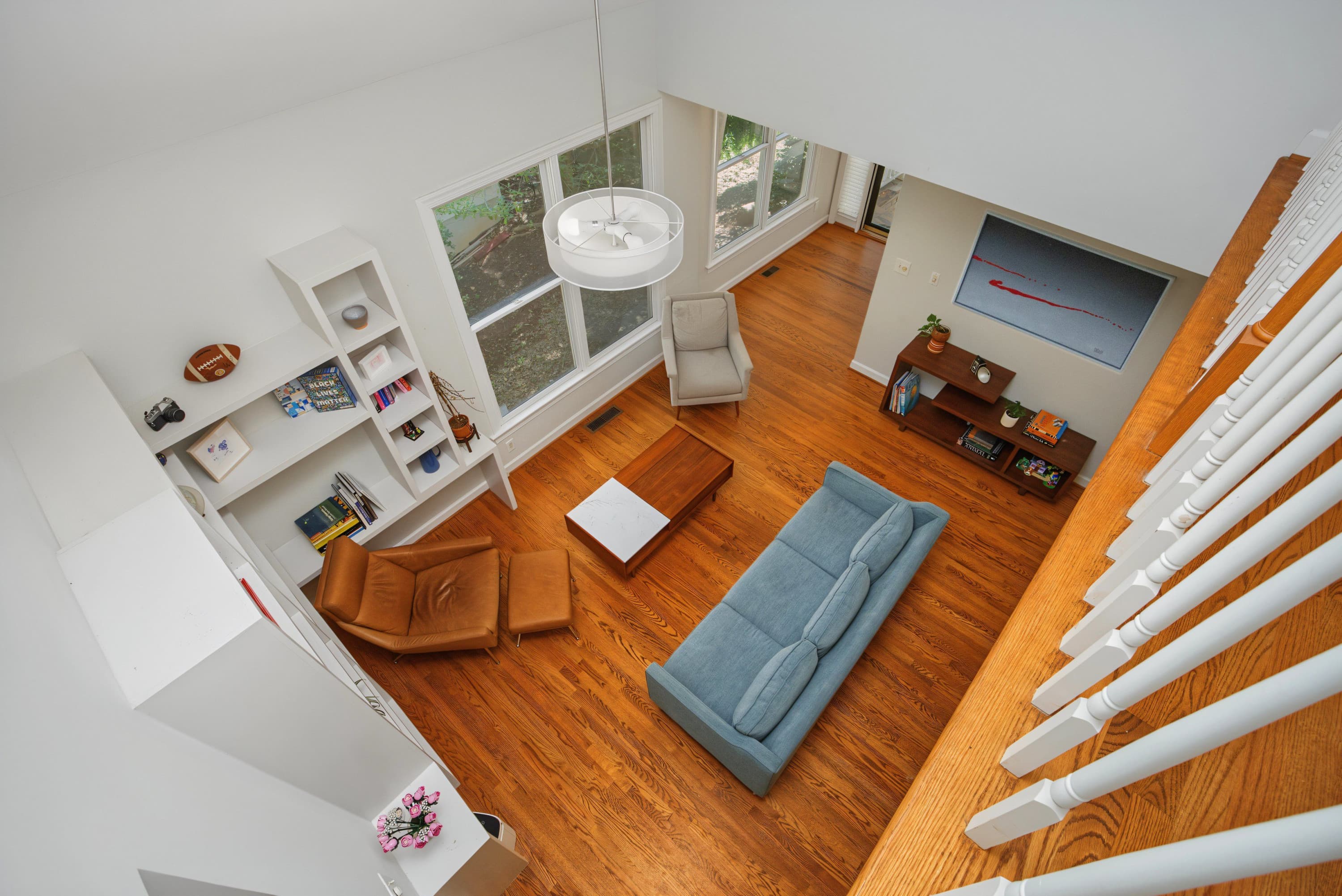 09LivingFromAbove.jpg - 208 W Columbia Place W, Chapel Hill, NC 27516, Chapel Hill