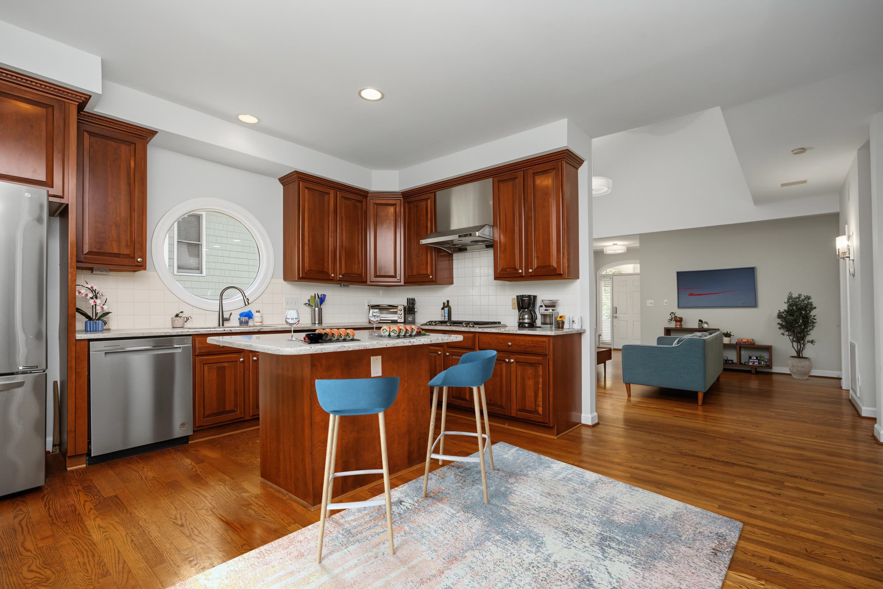 10KitchenLiving_StagedNew.jpg - 208 W Columbia Place W, Chapel Hill, NC 27516, Chapel Hill