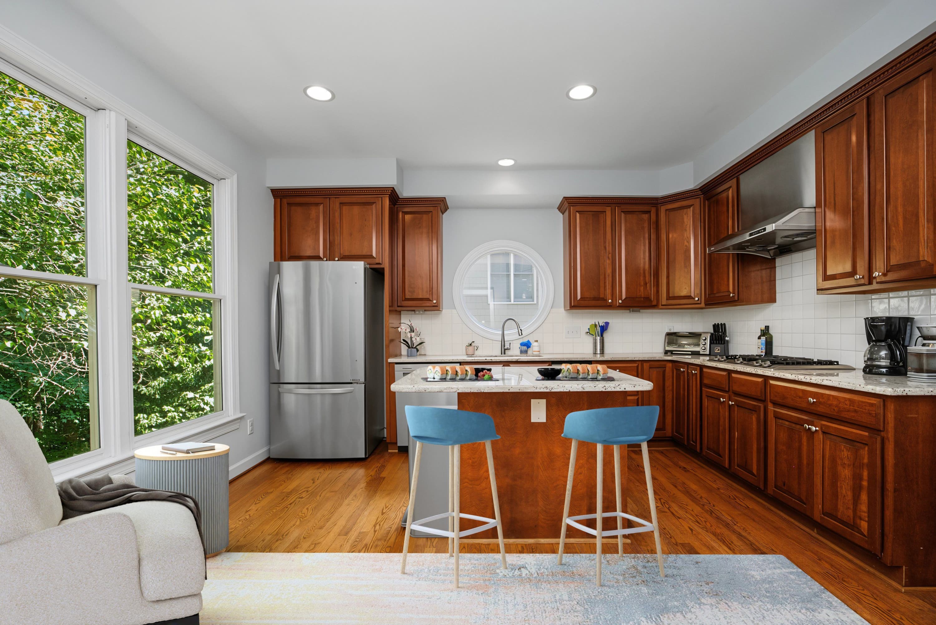 11KitchenStaged.jpg - 208 W Columbia Place W, Chapel Hill, NC 27516, Chapel Hill