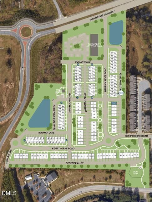 Numbered Site Map MLS - 1400 Granholm Road 302, Cary, NC 27519, Cary