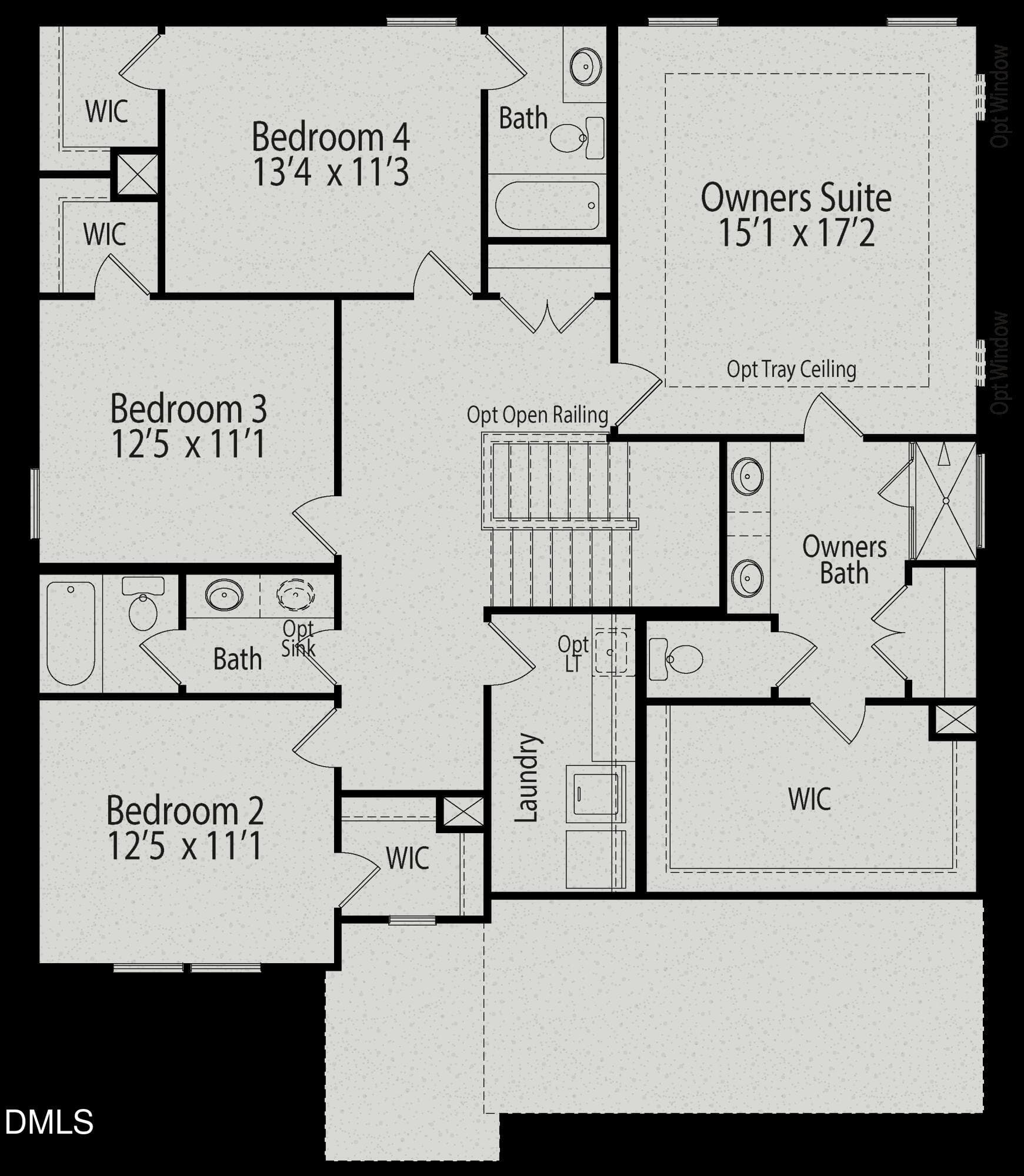 The Hickory II C Floor Plan 2nd Floor - 559 Whinfield Place, Aberdeen, NC 28315