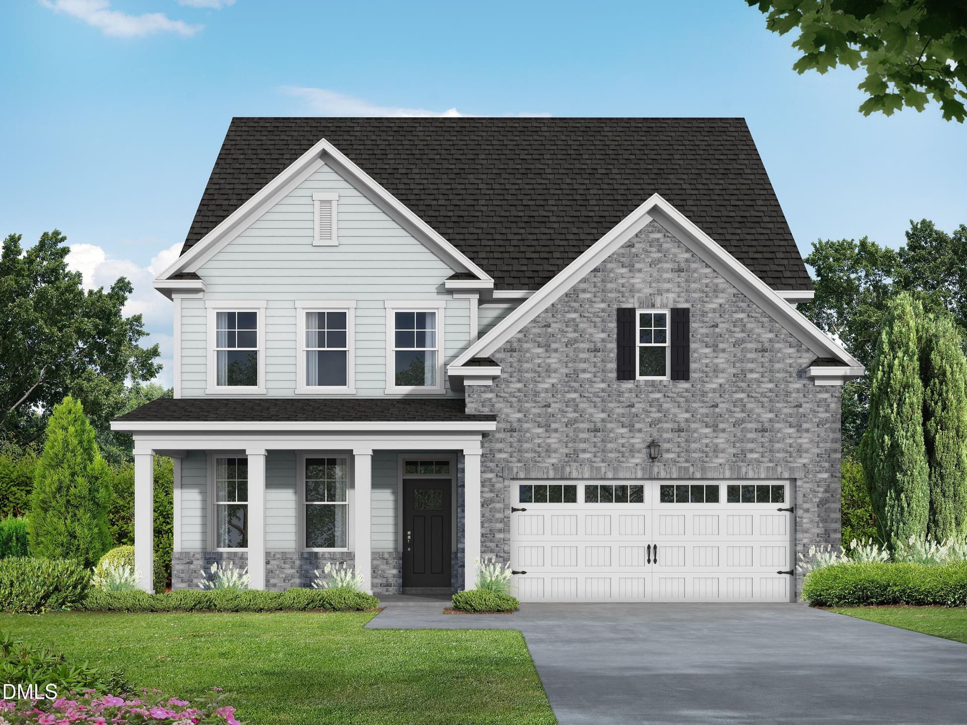 The Hickory II C Elevation 2 - 559 Whinfield Place, Aberdeen, NC 28315