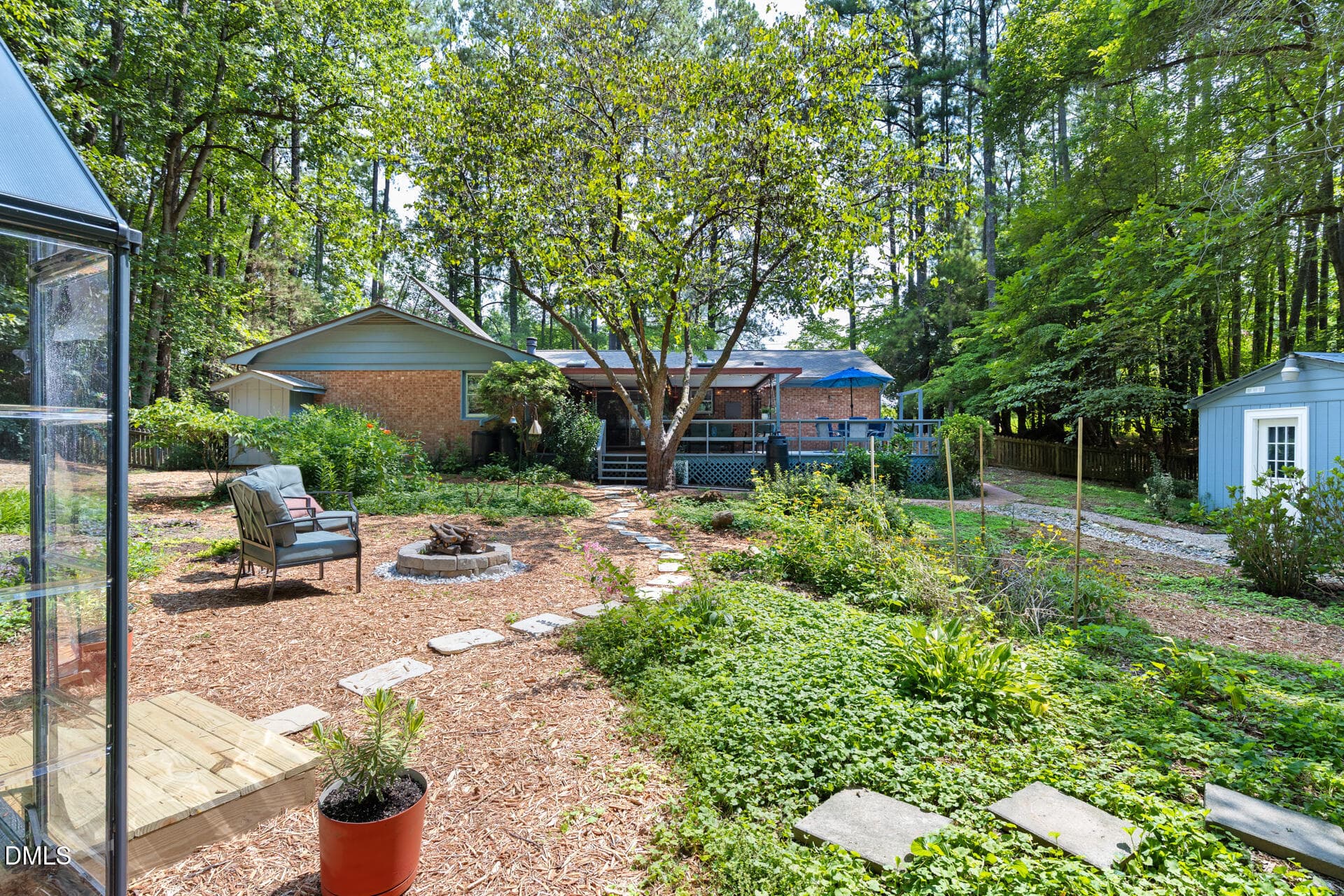 Private Garden Backyard - 604 Hatch Road, Chapel Hill, NC 27516, Chapel Hill
