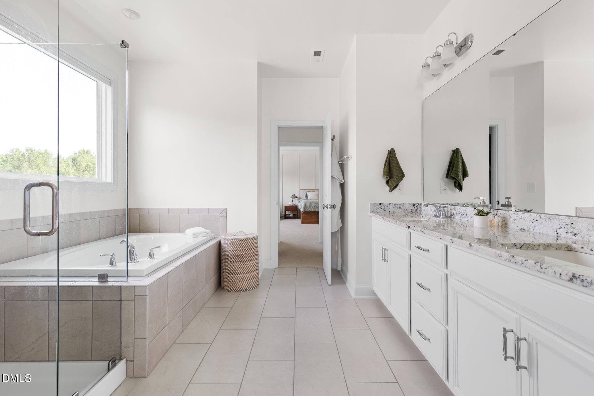 Light Filled Primary Bathroom - 169 Hidden Bluff Drive, Chapel Hill, NC 27517, Chapel Hill