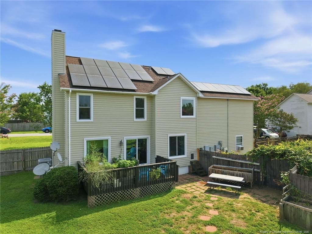 solar panels - 23 Aspen Lane, Lillington, NC 27546