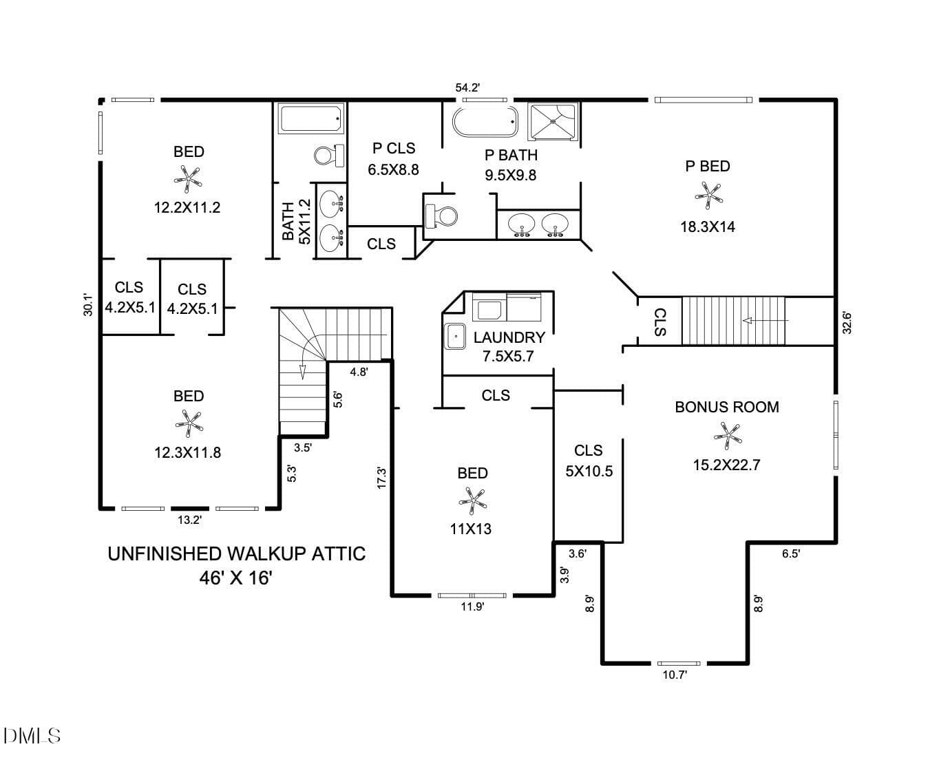 Second Floor - 4609 Moores Creek Road, Durham, NC 27705