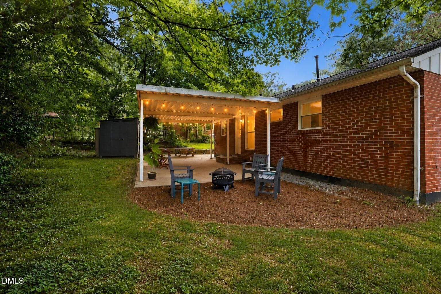 Backyard [digitally enhanced] - 2107 Dandridge Drive, Raleigh, NC 27610