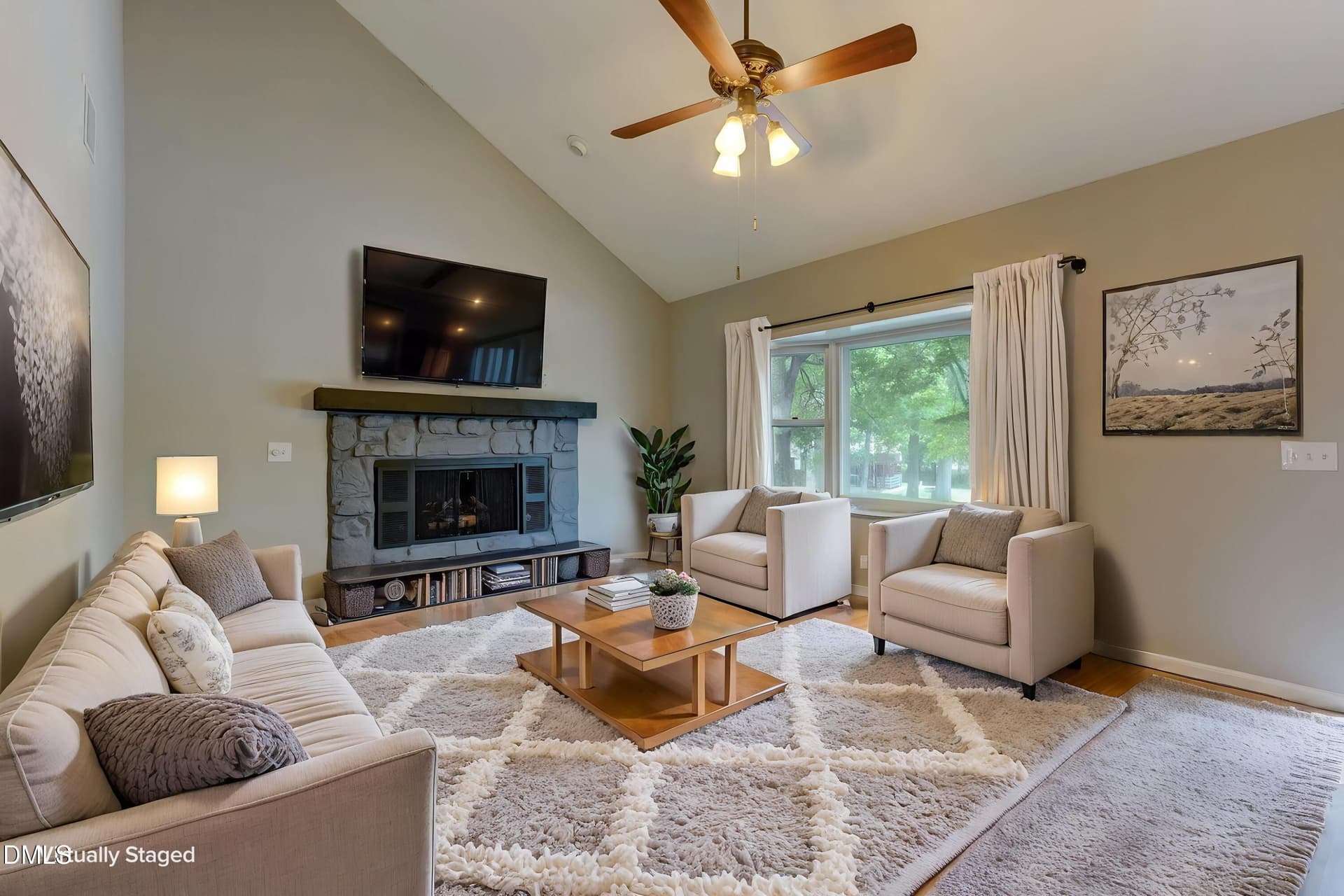 6-print-Living Room virtually staged - 2202 Huntington Road E5, Burlington, NC 27215