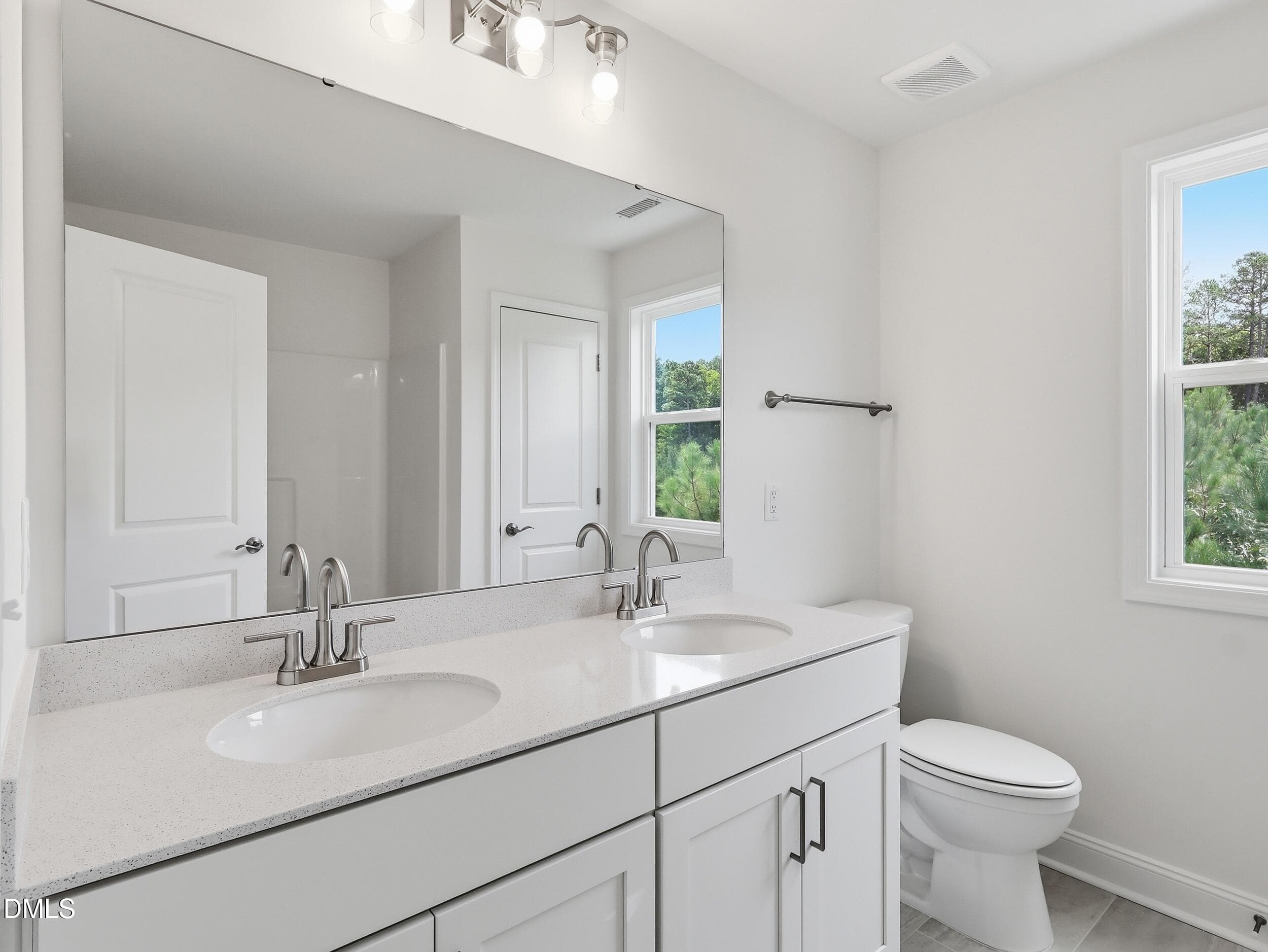 Hall bath - 5820 Genesee Drive, Durham, NC 27712, Durham