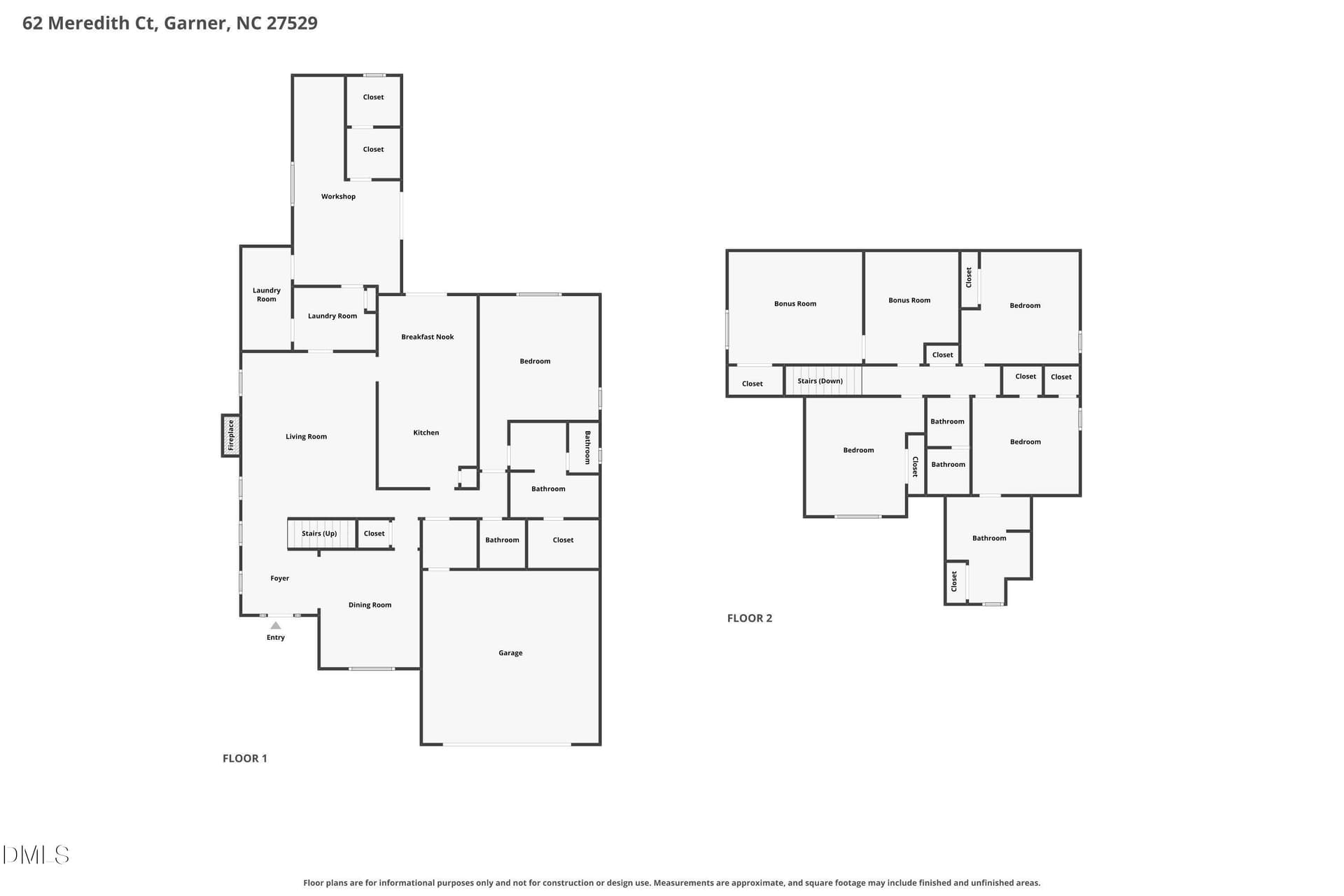 Combined - 62 Meredith Court, Garner, NC 27529