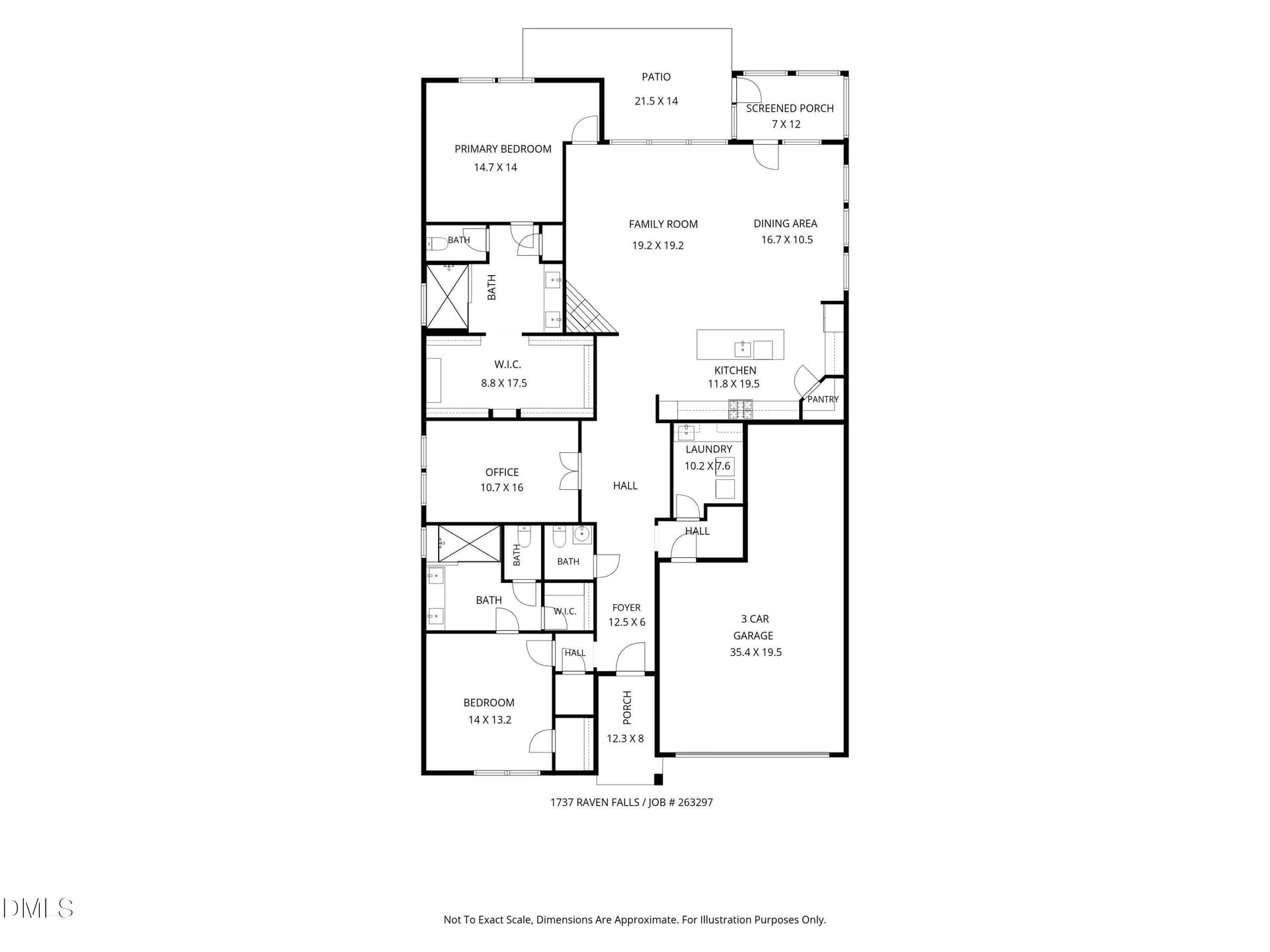 Floorplan - 1737 Raven Falls Drive, Wendell, NC 27591